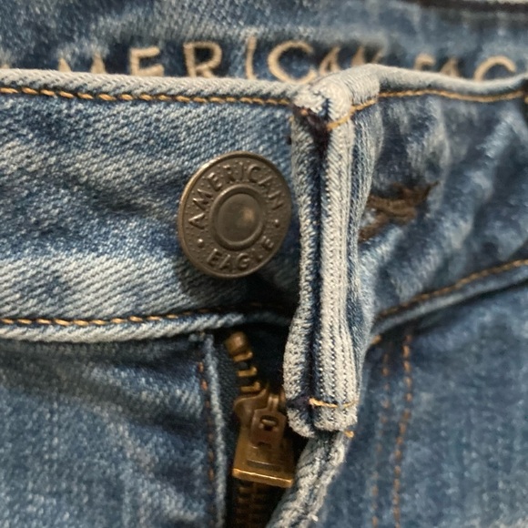 American Eagle Distressed Airflex Slim Button Fly Jeans Size 31 x 30 - Picture 9 of 13